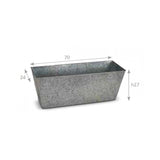 Metal container for planter