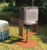 BBQ Vento Grill Compatto a Legna Fontana Mediterraneo Fired