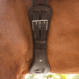 Leather Short Girth With Elastic Anatomical Horse Riding Comfort