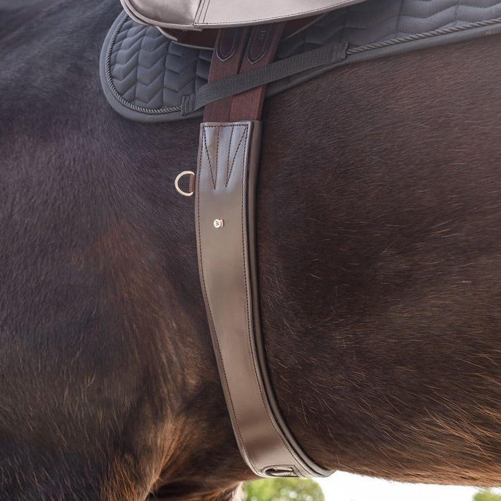 Ledersattelgurt Mit Elastik Komfort Pferd Reitsport Leder