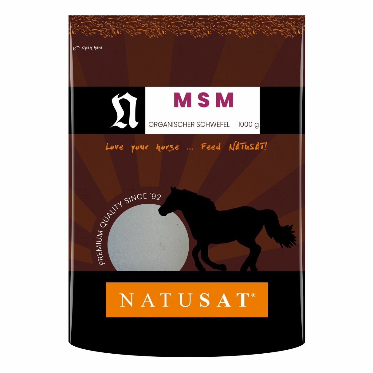 Natusat MSM (Methylsulfonylmethane) Nutrition Supplements Horse Feed 1kg