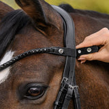 X-Line Shine Stirnband Schwarz Mit Funkelnden Schmucksteinen