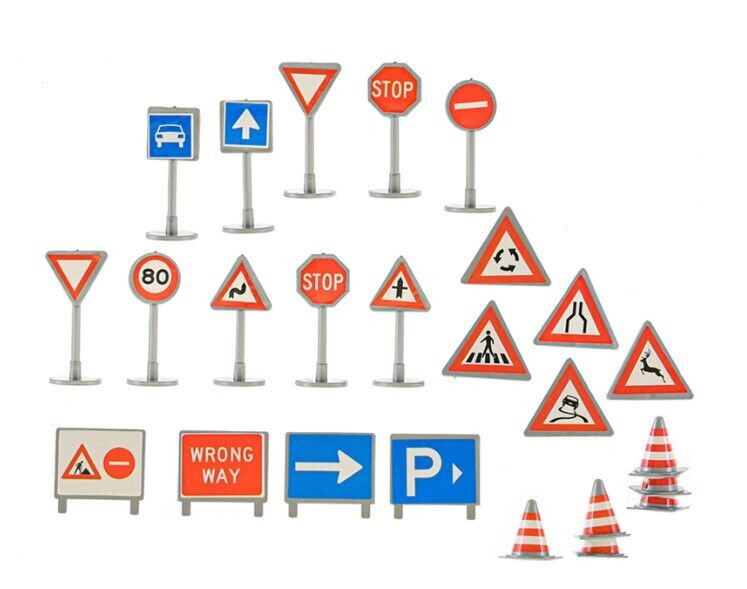 Kids Globe Traffic Set 25 Pcs Road Signs An educational adventure for young drivers - 570280