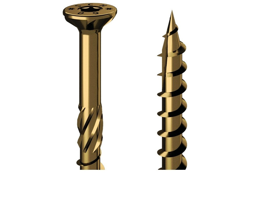 Wood screw, yellow SCH-H Ø 8mm x 100mm 100pcs