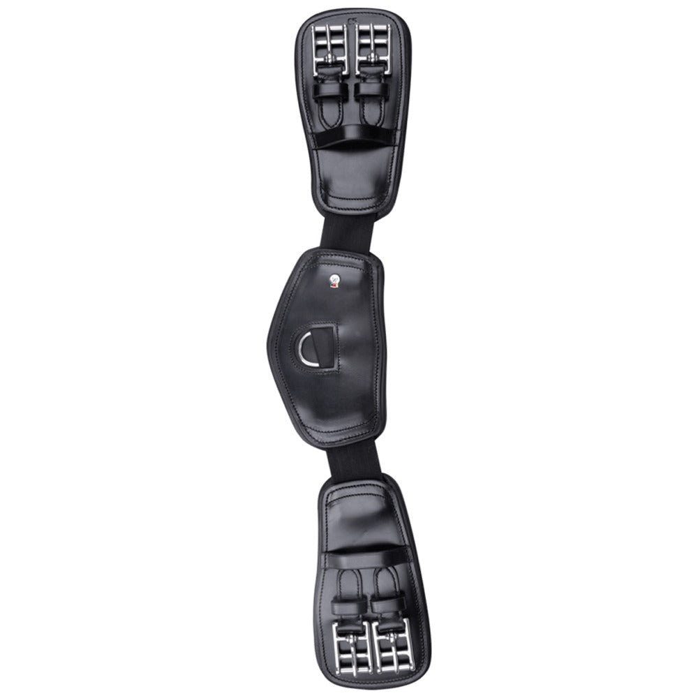 Anatomical Leather Short Girth with Elastic Inserts