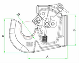 Gancio Rapido Inferiore Categoria 2 Light per Attacco Trattore