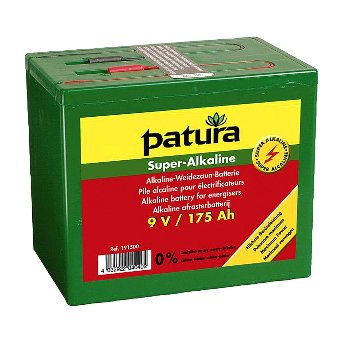 Patura Super-Alkaline Weidezaun-Batterie 9 V