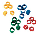 Spiral Rings, for Poultry Legs, Multicolor, Plastic