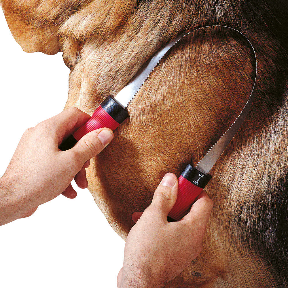Striglia per cani dal pelo corto con manico divisibile